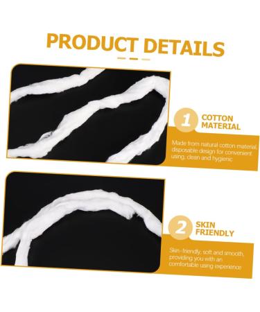 Angoily 2 Hairdressing Hair Coils for Manicures Cotton Hair Towel Makeup Supplies Cotton Beauty Coil Manicures Cotton Absorbent Cotton White Cosmetic Makeup Utensils - Buy Online on GoSupps.com