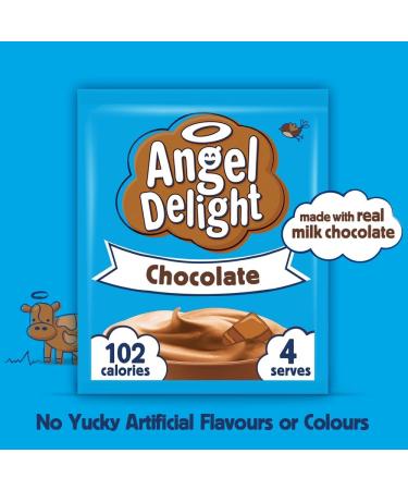 Angel Delight Smooth & Creamy Chocolate Flavour Dessert Mix - 600g Pack | Instant and Delicious - Buy Online on GoSupps.com