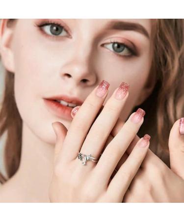 Semi Cured Gel Nail Strips - 22 Salon-Quality Stickers for Manicure - UV/LED Lamp Required - The Prince's Rose - Buy Online on GoSupps.com