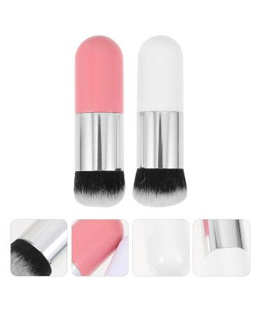 Uonlytech 2Pcs Foundation Brush Set - Professional Chubby Makeup Brushes for Liquid Cream & Powder - Travel-Friendly Applicators for Women - Buy Online on GoSupps.com