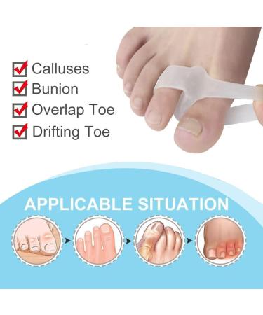 Soft Gel Toe Separators & Spacers 3 Pairs - Bunion Corrector & Pain Relief for Hallux Valgus, Hammer Toes, Calluses - Small Size - Buy Online on GoSupps.com