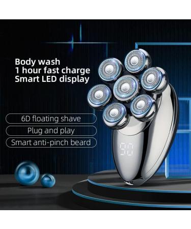 Best 5-in-1 Electric Razor for Men | Waterproof Digital Shaver & Beard Trimmer | Portable 7D Floating Cutter Kit - International Shipping Available - Buy Online on GoSupps.com