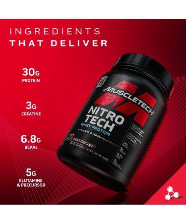 MuscleTech Creatine Monohydrate Powder Cell-Tech Creatine Powder & n Powder Nitro-Tech Whey Protein Isolate & Peptides | Milk Chocolate 4 Pound (Pack of 1) 40 Servings Fruit Punch + Powder 40 Servings 56 Servings (Pack o  - Buy Online on GoSupps.com