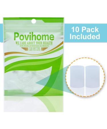 Povihome Toe Sleeves - 10 Pack Toe Protectors for Hammer Toe, Corns, Calluses - Buy Online on GoSupps.com