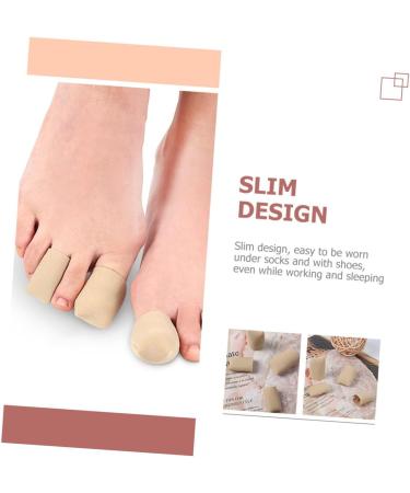 Minkissy 10 Pcs Care Toe Guards Sleeve Covers for Toe Elasticity - Cotton Protective Cover for Corns and Splits - Buy Online on GoSupps.com
