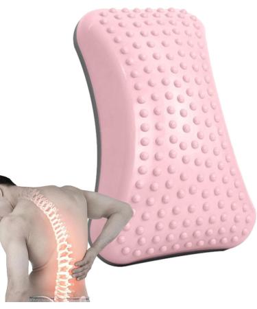Hongjingda Inflatable Lumbar Support Pillow - Ergonomic Back Cushion for Posture Correction & Spine Health - Pink with Gas Needle - Buy Online on GoSupps.com