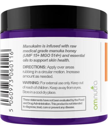 Buy New Zealand Manuka Honey Cream 4OZ - UMF 15+ Medical Grade Ointment for Eczema Psoriasis & Rosacea Care - With Colloidal Oatmeal - Buy Online on GoSupps.com