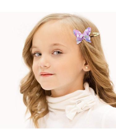 Gingbiss 8 Pairs/16 Pack Girls Hair Clips - Star/Crown/Heart/Butterfly Shapes | Cute Sparkly Hair Barrettes for Kids - Buy Online on GoSupps.com