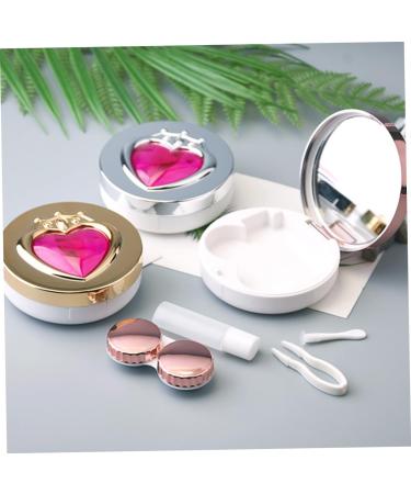 JECOMPRIS 4-Piece Ceramic Contact Lens Container Set - Toothbrush Holder Eye Color Contacts Mirror Portable Lens Cleaner & Care Detergent - International Shipping Available - Buy Online on GoSupps.com