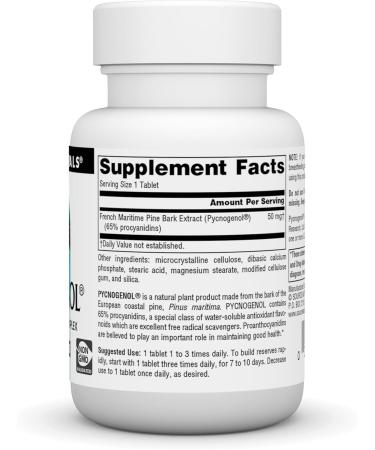 Buy Source Naturals Pycnogenol 50 mg - Proanthocyanidin Complex 60 Tablets - International Shipping Available - Buy Online on GoSupps.com