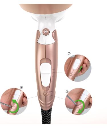 Foldable Travel Hair Dryer Dual Voltage Blow Dryer & Foldable Handle Small size Lightweight Negative Ionic Folding Hair Dryer - Buy Online on GoSupps.com