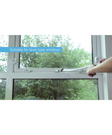 NRS Healthcare Long Handled Lever Window Opener 91cm (36 inch) - White | Easy Reach and Operate Windows with Ease - Buy Online on GoSupps.com