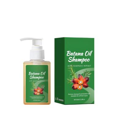 Grgowe Batana Oil Shampoo Rosemary Shampoo Repairs Damaged Hair Moisturizes Hair Loss For Healthier Thicker Hair Suitable For All Hair Types