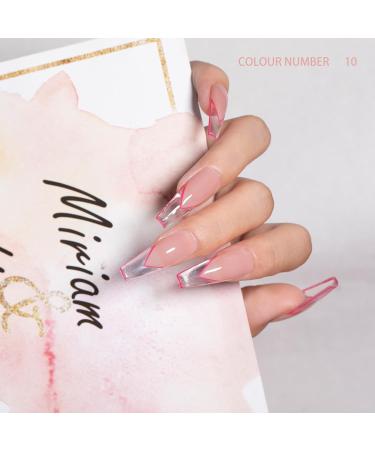 Mobray Pink Clear Poly Nail Gel Kit - 6 Color Builder Set for Beginners | Includes Slip Solution, Base & Top Coat | Nail Art Starter Kit - Buy Online on GoSupps.com