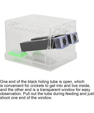 Cricket Pen Acrylic Cricket Feeding Box with Feces Layer Keep Cricket Feeding Neat and Tidy Convenient for Cricket and Pet(L) - Buy Online on GoSupps.com