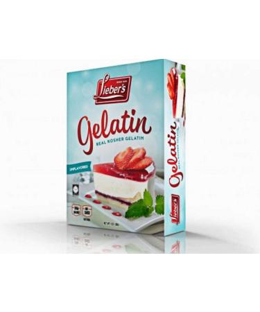 LIEBERS Unflavored Sugar Free Gelatin Powder - 1 oz Box (2 Packets) | Kosher & Gluten Free - Buy Online on GoSupps.com