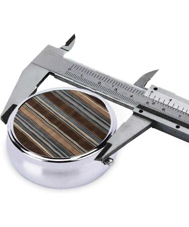 Colorful Stripes Mini Round Pill Box - 3 Compartment Travel Organizer for Home & Office - Buy Online on GoSupps.com