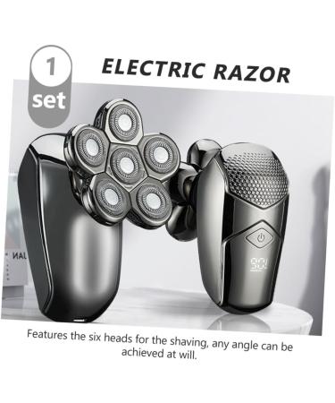 Buy 2 Sets Electric Shaver for Men - Rechargeable Beard Razor with 6 Heads | International Shipping Available - Buy Online on GoSupps.com
