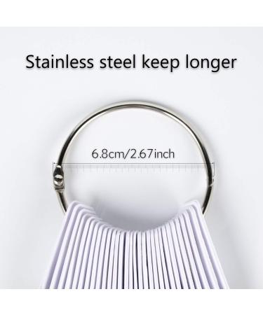 TOFAFA 100% Human Hair Color Rings Swatches - 8 Lightest Blonde (30 PCS) - Buy Online on GoSupps.com