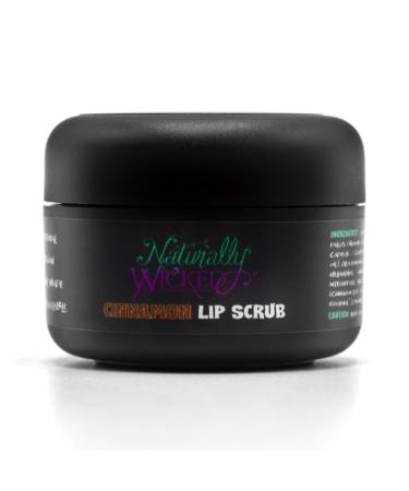 Naturally Wicked Cinnamon Lip Scrub | Natural & Vegan Sugar Exfoliant For Lips | 15ml