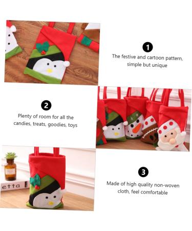 STOBAZA 2pcs Christmas Candy for Pouch Non-woven Exquisite Party Hand Adorable Xmas Decor Bags Sweets 22x15cm Assorted Color 5 - Buy Online on GoSupps.com