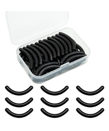 Eyelash Curler Pads Eyelash Curler Refills Pads Silicone Curler Replacement Pads for Universal Eyelash Curler 48 Piece 48 pcs Black