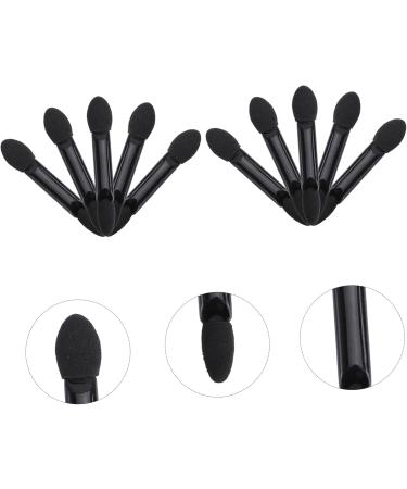 Baluue 10pcs Makeup Tool Kit Applicator Supple Sponge Face Concealer Puff Dual Eyeshadow Brush Kit Black - Buy Online on GoSupps.com