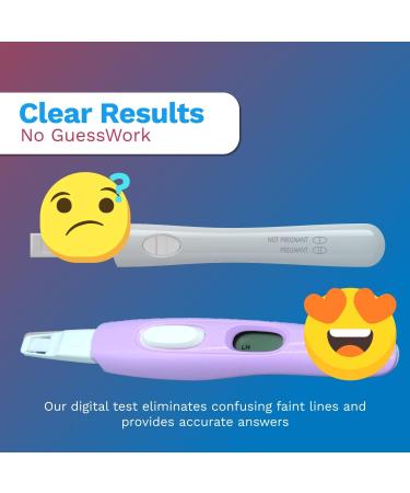 Digital Pregnancy Test & Ovulation Kit - Weeks Indicator 7 LH & 3 HCG Sticks - Accurate & Quick Results - Buy Online on GoSupps.com