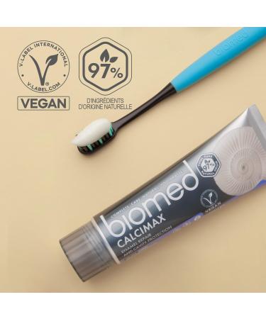 Biomed Calcimax Toothpaste 3 x 100g | Strengthens Enamel Caries Protection Fluoride-Free Gentle Clean Mint Sensation - Buy Online on GoSupps.com
