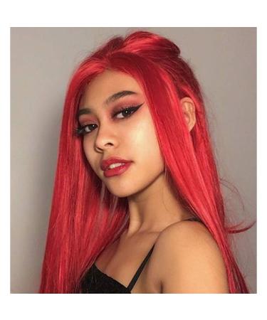 HTZ Women's Straight Synthetic Hair Full Wigs - Natural Looking Heat Resistant Red Wigs for International Shipping - Buy Online on GoSupps.com