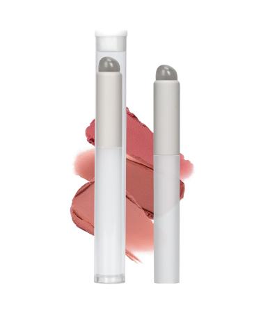 Arqumi 2PCS Lip Brush Silicone Lipstick Brushes with Round Head Lip Smudge Brushes Lip Gloss Applicator Lip Makeup Brush with Dust Storage Tube White