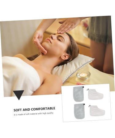 minkissy 2 Pairs Gloves Reusable Paraffin Pedicure Paraffin Glove Paraffin Wax Foot Cover Spa Wax Bath Treatment Liners Cloth Paraffin Bath Mitts Feet Bags Kit Comfortable Insulation Cotton - Buy Online on GoSupps.com