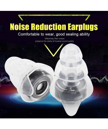 Transparent Noise Reduction Earplugs for Drummers & DJs - Ideal Sound Protection for Concerts (Black - Buy Online on GoSupps.com