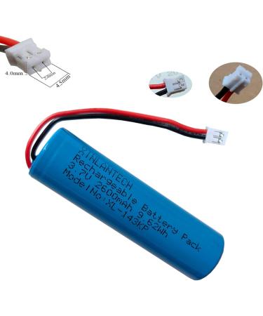 2600mAh Rechargeable Li-ion Battery for Croove B0143KH9KG Voice Amplifier - 2 Pack with JST 2.0-2Pin Plug - International Shipping Available - Buy Online on GoSupps.com