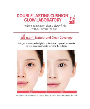 ETUDE HOUSE Double Lasting Cushion Glow (17N1 Neutral Vanilla) (21AD) | Radiant 24-Hour Natural Finish - Buy Online on GoSupps.com