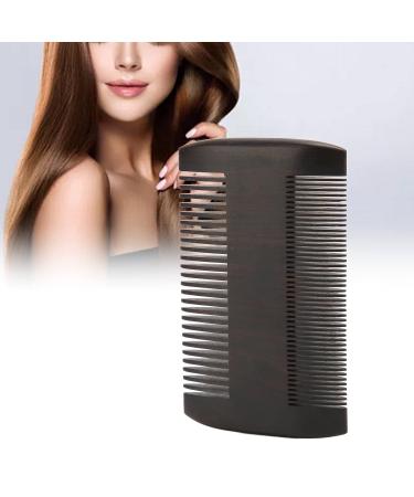 Men's Wooden Beard Comb - Professional Double-Sided Fine Teeth Grooming Tool for Hair Care Portable Lice Comb - Buy Online on GoSupps.com