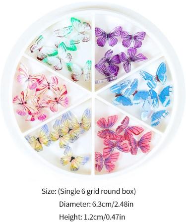 Nail Art Decorations 3D Colorful DIY Resin Jewelry Nail Art Rhinestones Decoration Nail Ornaments Diy Manicure Accessories 30PCS Style1 nail art decorations - Buy Online on GoSupps.com