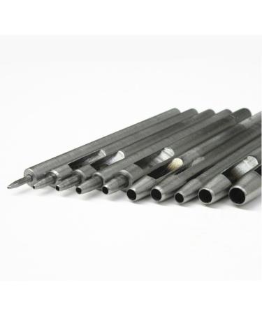 10Pcs Leather Hole Punch Cutter Set - 0.5mm to 5mm Round Hollow Punch Tool for Watch Bands, Belts, Canvas, Paper, Plastics - Leatherworking Tools - Buy Online on GoSupps.com