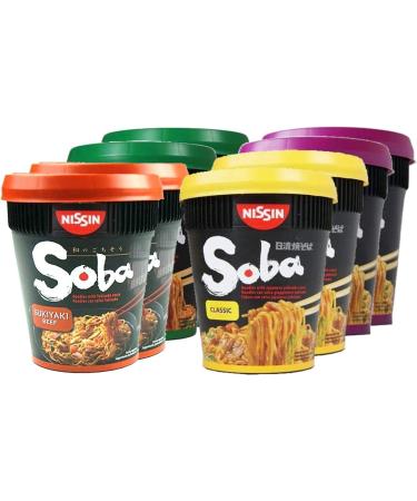 Nissin Soba Classic Pot Noodles Self Customised Pack of 8 Pot Noodle Cups - Pick Any 4 Flavours - Buy Online on GoSupps.com