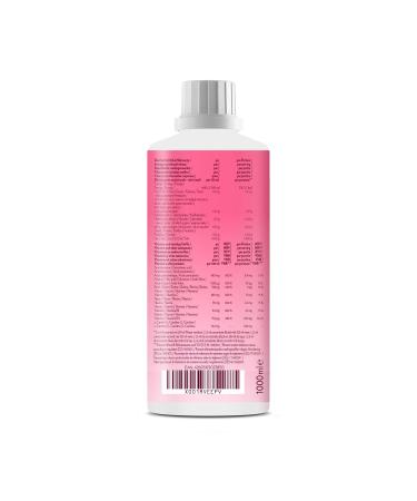 Buy Gymqueen Zero Drink Raspberry Limette 1000ml - Low-Calorie Sugar-Free Beverage Concentrate with B-Vitamins & Carnitine | Refreshing Raspberry-Lime Syrup - Buy Online on GoSupps.com