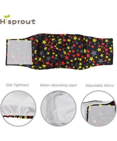 Hisprout Male Dog Diapers - Reusable Washable & Durable XL Cloth Puppy Diapers | Absorbent Dog Pants - Buy Online on GoSupps.com