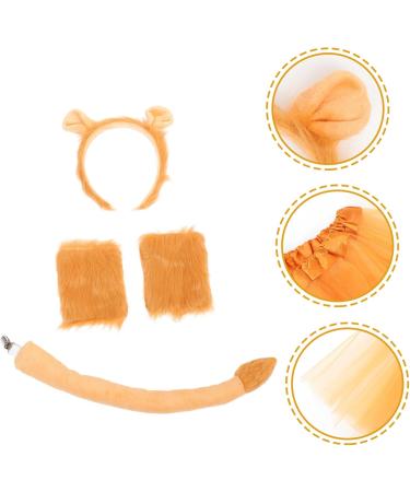 SAFIGLE 3 Sets Lion Costume Girl Tote Headband Accessories for Lion Ears Headdress Lion Tail Prop Animal Cosplay Prop Lion Costume Adult Animal Gloves Animal Bowtie Lion Gloves Plastic - Buy Online on GoSupps.com
