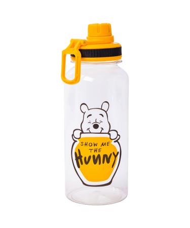 Silver Buffalo Winnie the Pooh Show Me The Hunny Twist Spout Plastic Water Bottle with Stickers You Stick Yourself  32 Ounces