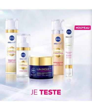 NIVEA SUN Luminous UV Face Fluid 630 SPF 50+ (1 x 40 ml) Anti-blemish facial sunscreen with a light non-greasy formula Daily protective anti-aging facial care - Buy Online on GoSupps.com