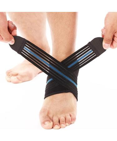 Premium Unisex Compression Ankle Support Wrap | Soft Elastic Brace for Sports & Sprains - International Shipping Available - Buy Online on GoSupps.com