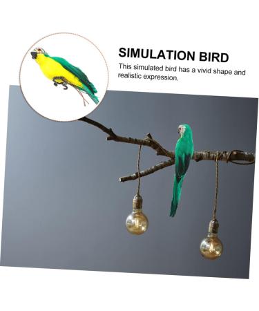 TOYANDONA 5pcs Ornament Bird Artificial Vivid Feathered Green Statue for Supply Figure Home Lifelike 20x5cmx5pcs Greenx5pcs - Buy Online on GoSupps.com