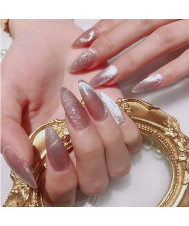 WOONEKY 2 Pcs Beautiful Nail Gel Chameleon Cat Eye UV Polish Gel UV LED Nail Gel Polish Nail Polish Gel - Buy Online on GoSupps.com