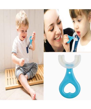 U-Shaped Silicone Kids Toothbrush - Manual Tooth Cleaner for Efficient Oral Hygiene - Buy Online on GoSupps.com