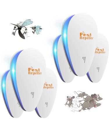 Ultrasonic Pest Repeller - Electronic Plug-in Repellent for Mosquitoes, Mice, Fleas, Spiders, Ants, Roaches - Safe for Humans & Pets - 6 Pack - Buy Online on GoSupps.com