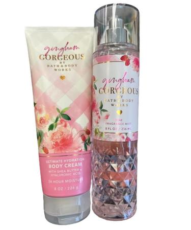 Bath and body Lotion Perfume Mist Shower Gel Fragrance Collection (Gingham Gorgeous Mist and Shea Set 2 pc set)F